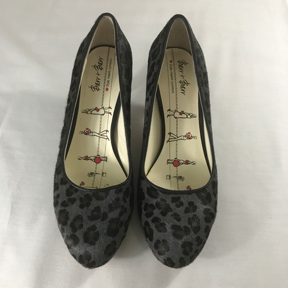 leopard print small heel
